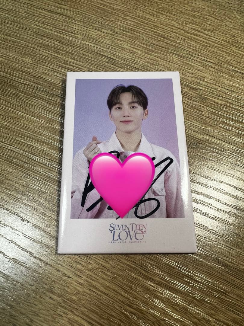 SEVENTEEN LOVE 缶バッチ スングァン 直筆サイン - メルカリ
