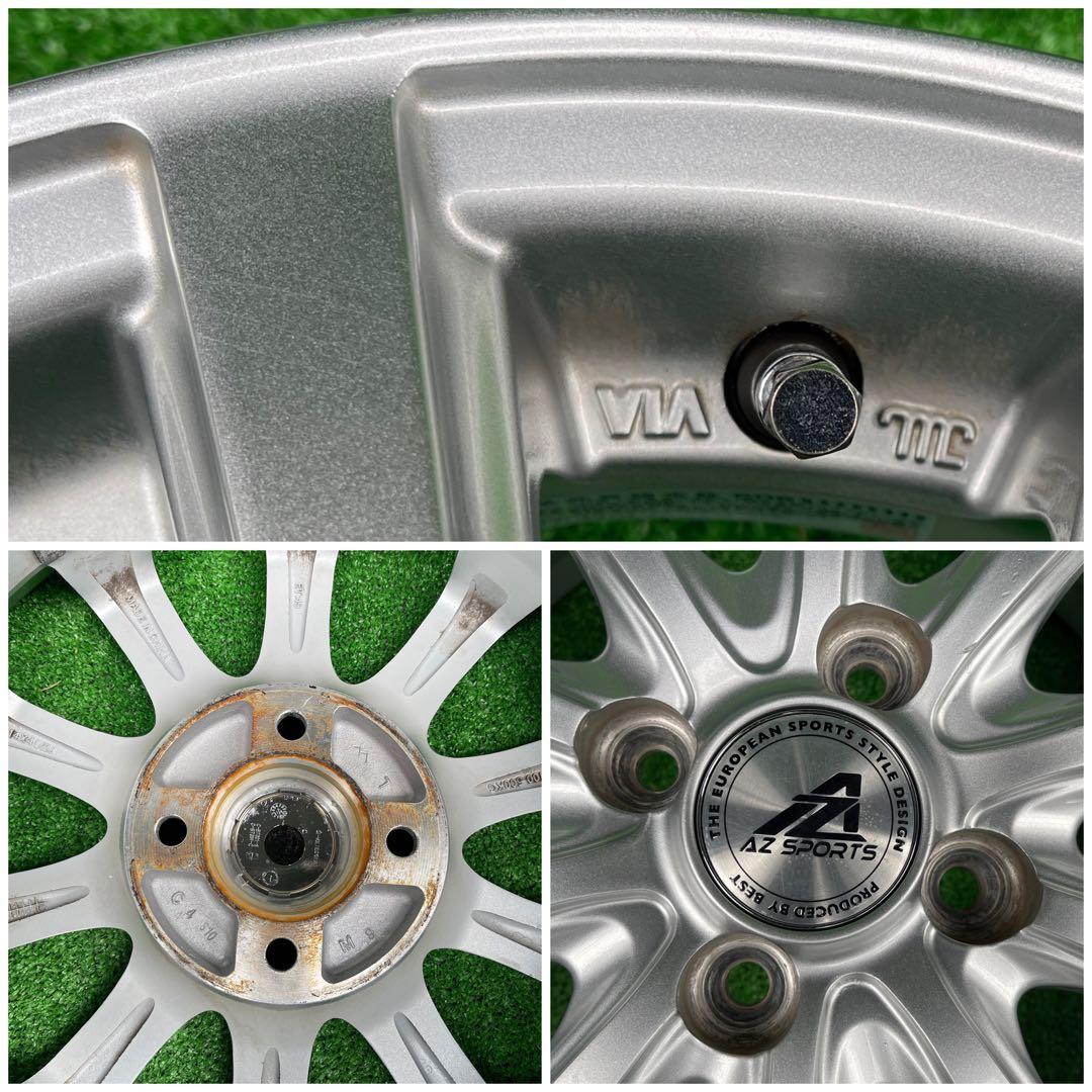 AZ SPORTS 14x4.5J +43 4H 100 4本 アルミホイール - メルカリ