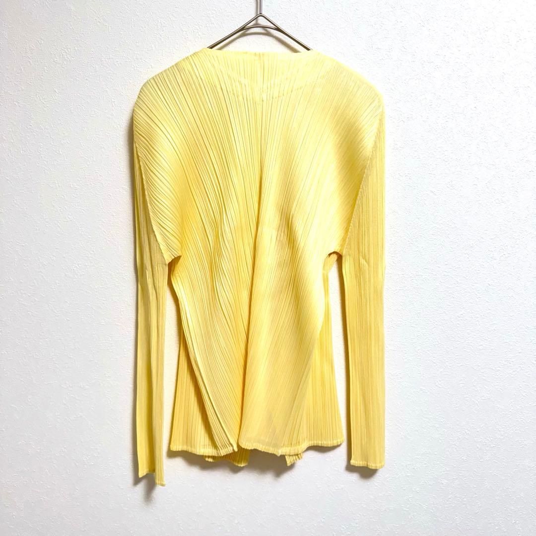 極美品✨PLEATS PLEASE ノーカラー ベルト イエロー プリーツ - メルカリ