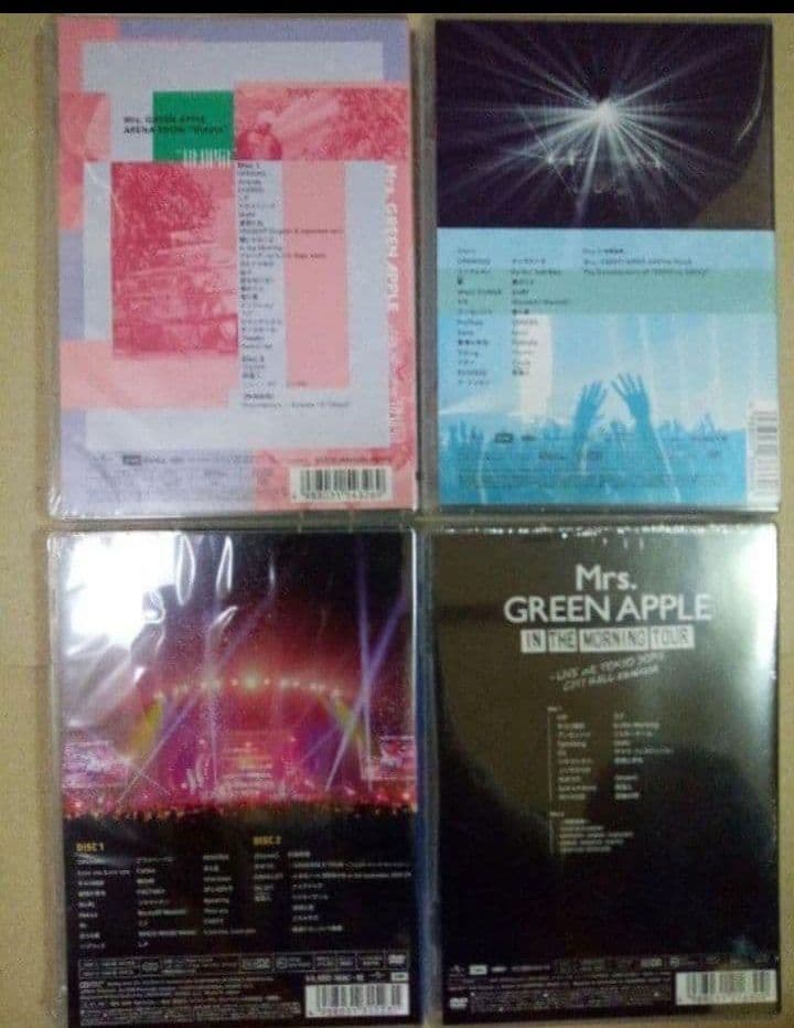 新品未開封 Mrs. GREEN APPLE DVD4本セット