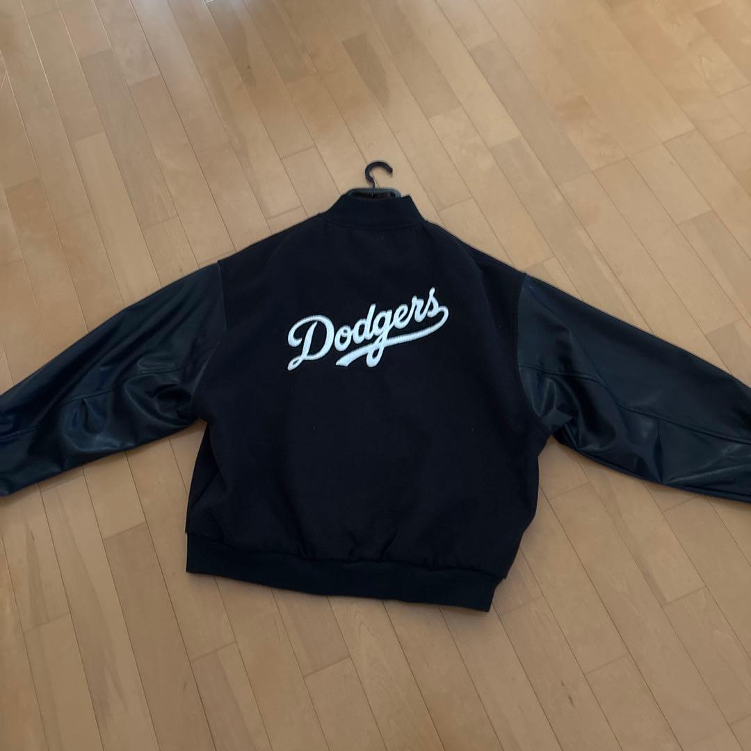 Dodgers スタジャン ブラック L - メルカリ