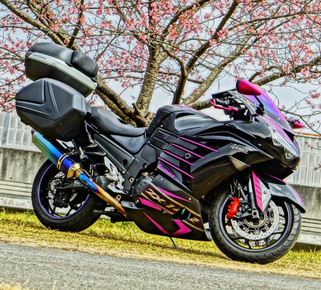 ZX-14R/ZZR1400 サイドフィンデカール ライムグリーン - メルカリ