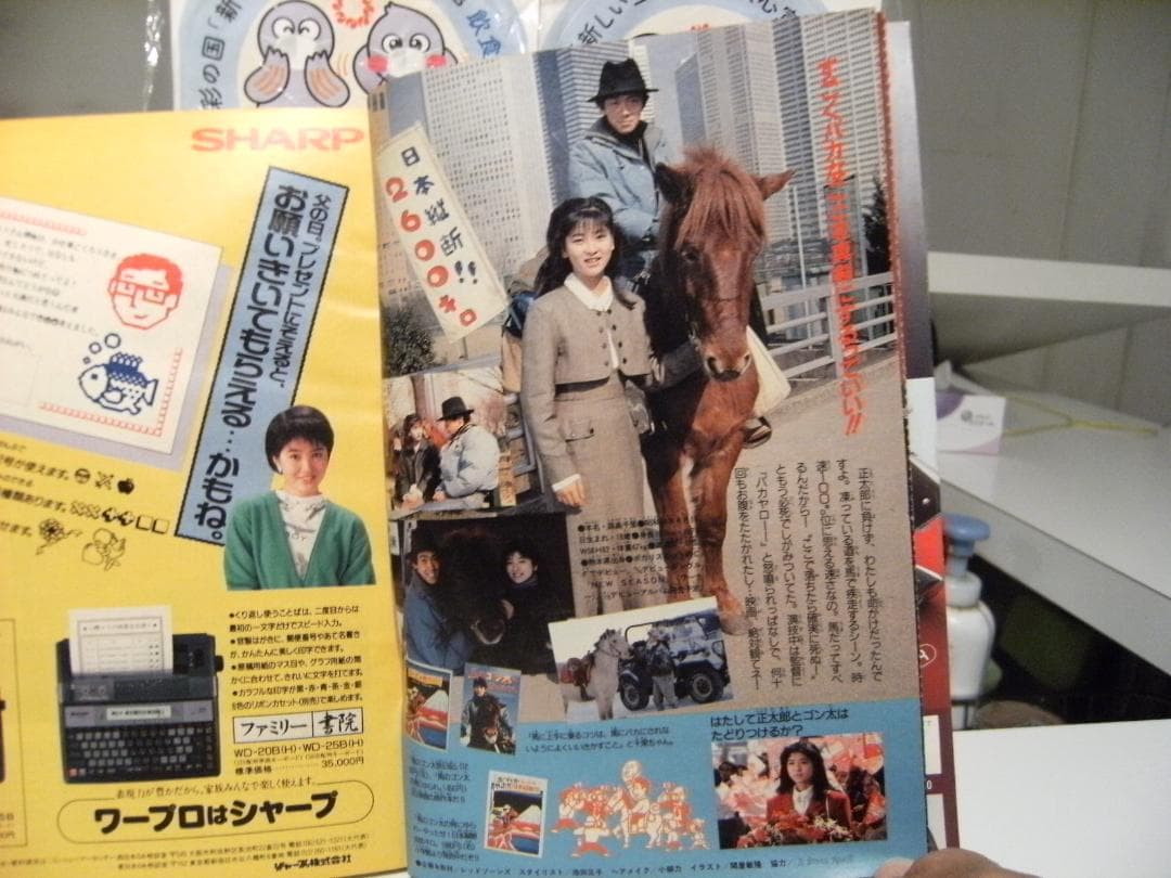 1987年 雑誌 少年サンデー★映画 あいつに恋して 森高千里 あだち充 原秀則