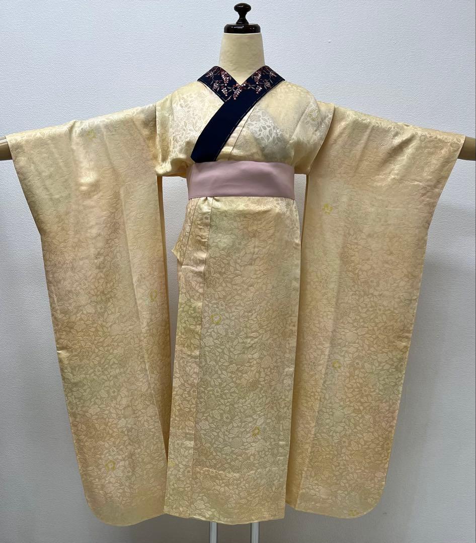 振り袖 フルセット 別誂長襦袢 結婚式 金彩加工 刺繍入り 桜 坂東八十