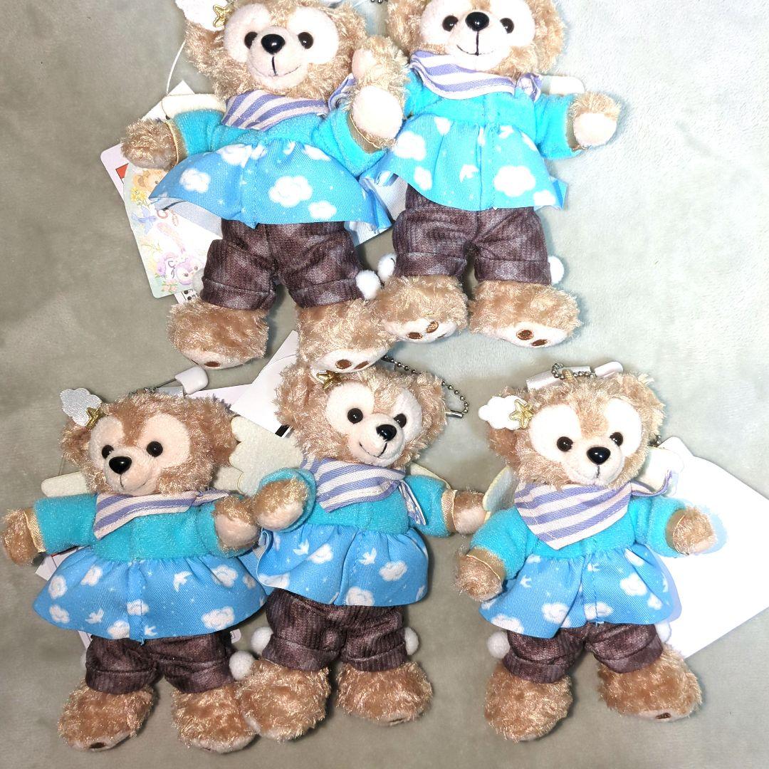 ディズニーシー　ウィッシングウィングス　ダッフィー　ぬいぐるみバッジ　5点 ディズニーシー ウィッシングウィングス ダッフィー ぬいぐるみバッジ