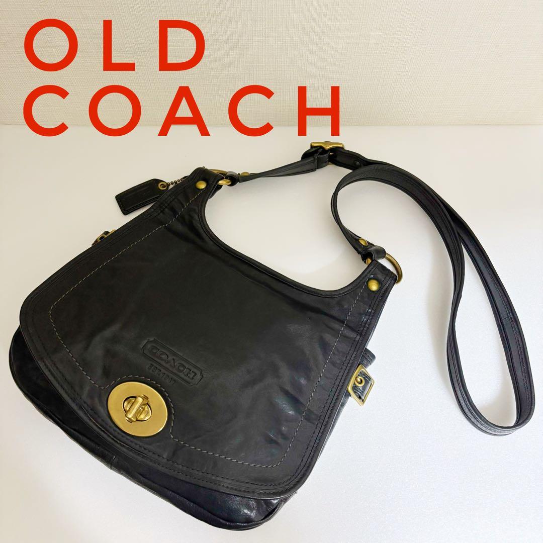 COACH オールド コーチ 黒 ショルダーバッグ 肩掛け COACH（コーチ） 美品△COACH ヴィンテージ 9033 エルゴ オールド