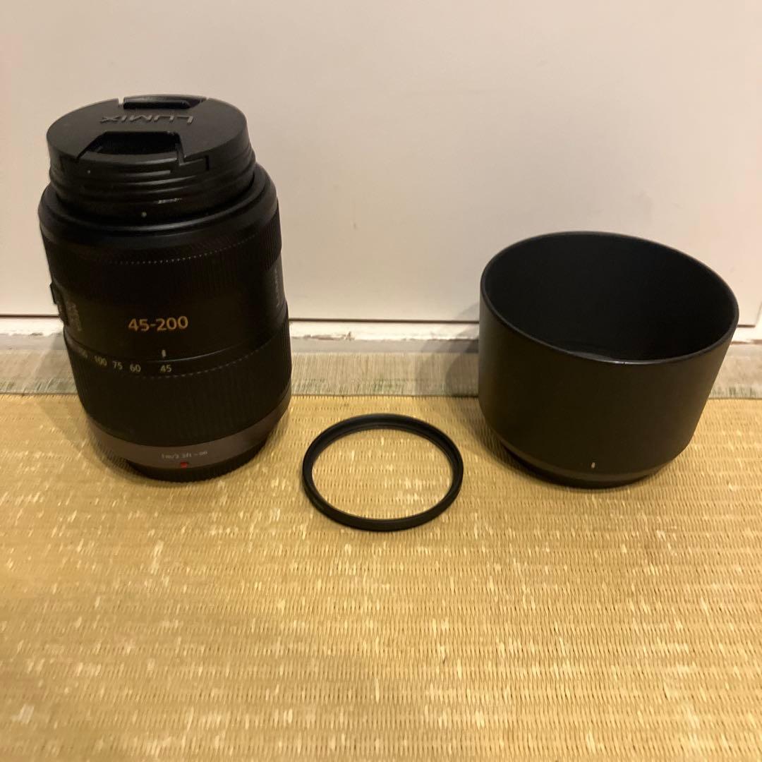 LUMIX G VARIO 45-200mm レンズ フィルター付き Panasonic Lumix G Vario 45-200mm f/4-5.6 II POWER O.I.S. Lens