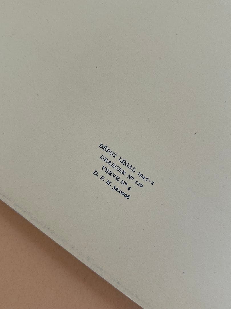 希少 高級美術誌 verve No.11 1945年発行 フランス リトグラフ - メルカリ