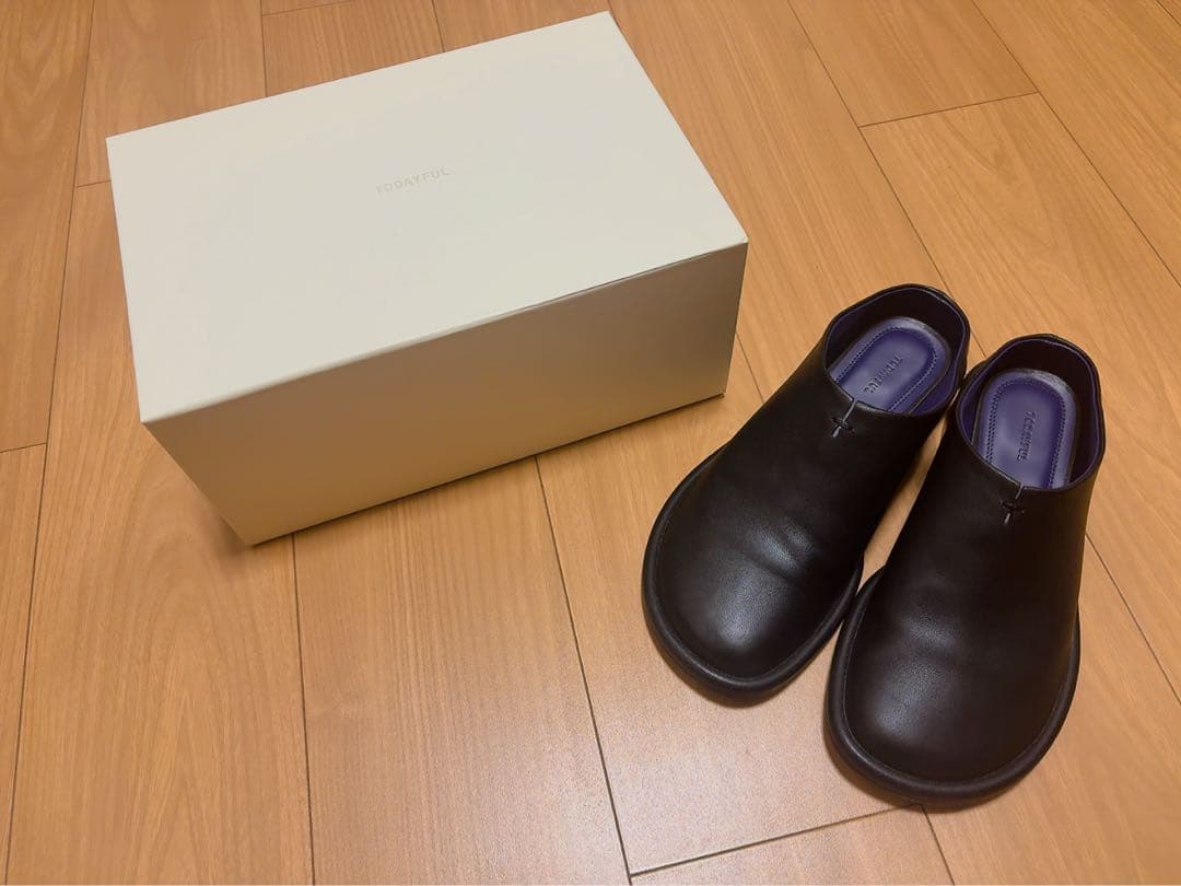 靴 TODAYFUL Slide Leather Shoes 37 TODAYFUL (トゥデイフルSlide Leather Shoes 即日発売 : RAPTURE