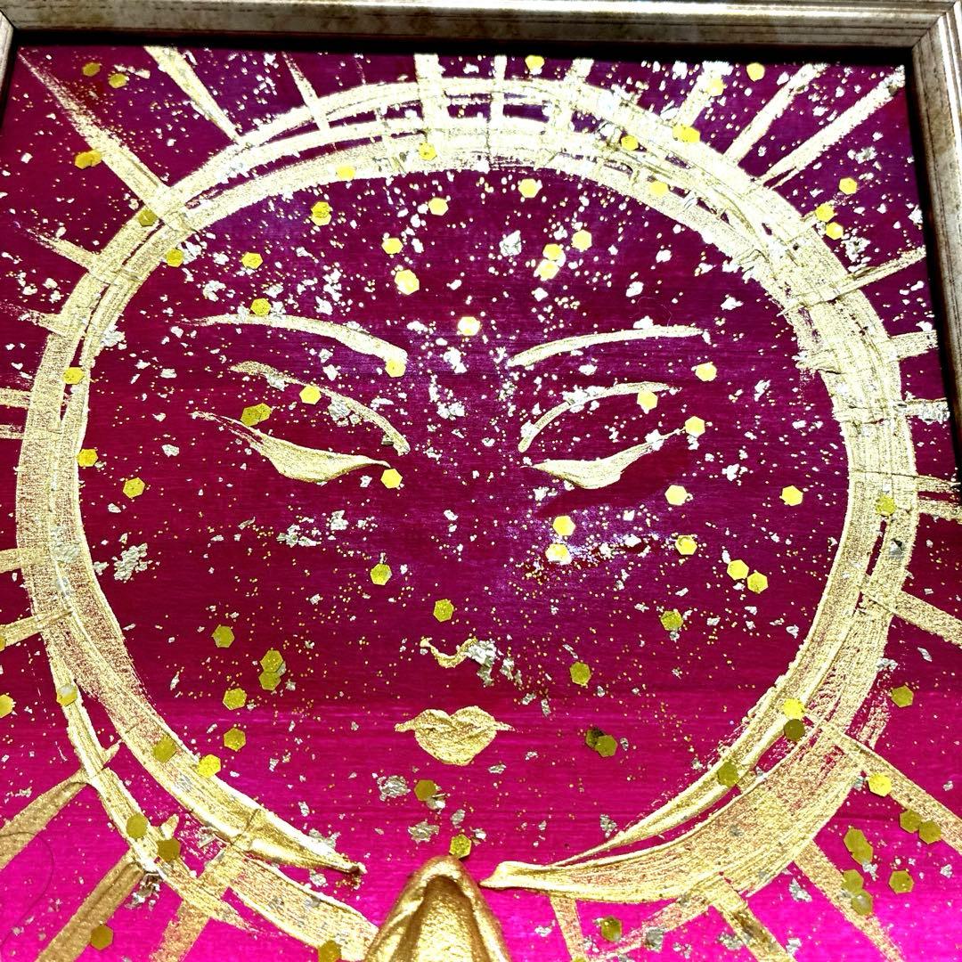 開運絵画 アメノミナカヌシ様 蓮の花 金箔 天地の神 - メルカリ