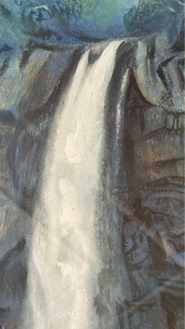 日本画/加藤美代三作/那智の滝 - メルカリ