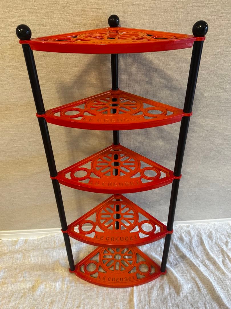 Le Creuset ル・クルーゼ 】 ポットスタンド 5段 オレンジ - メルカリ