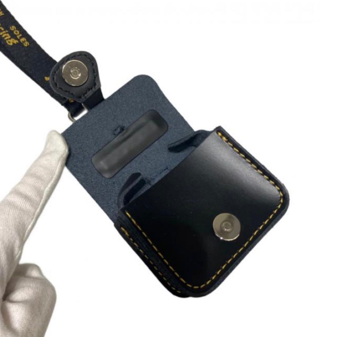 新品】Dr. Martens レザー ブラック キーリング ドクターマーチン