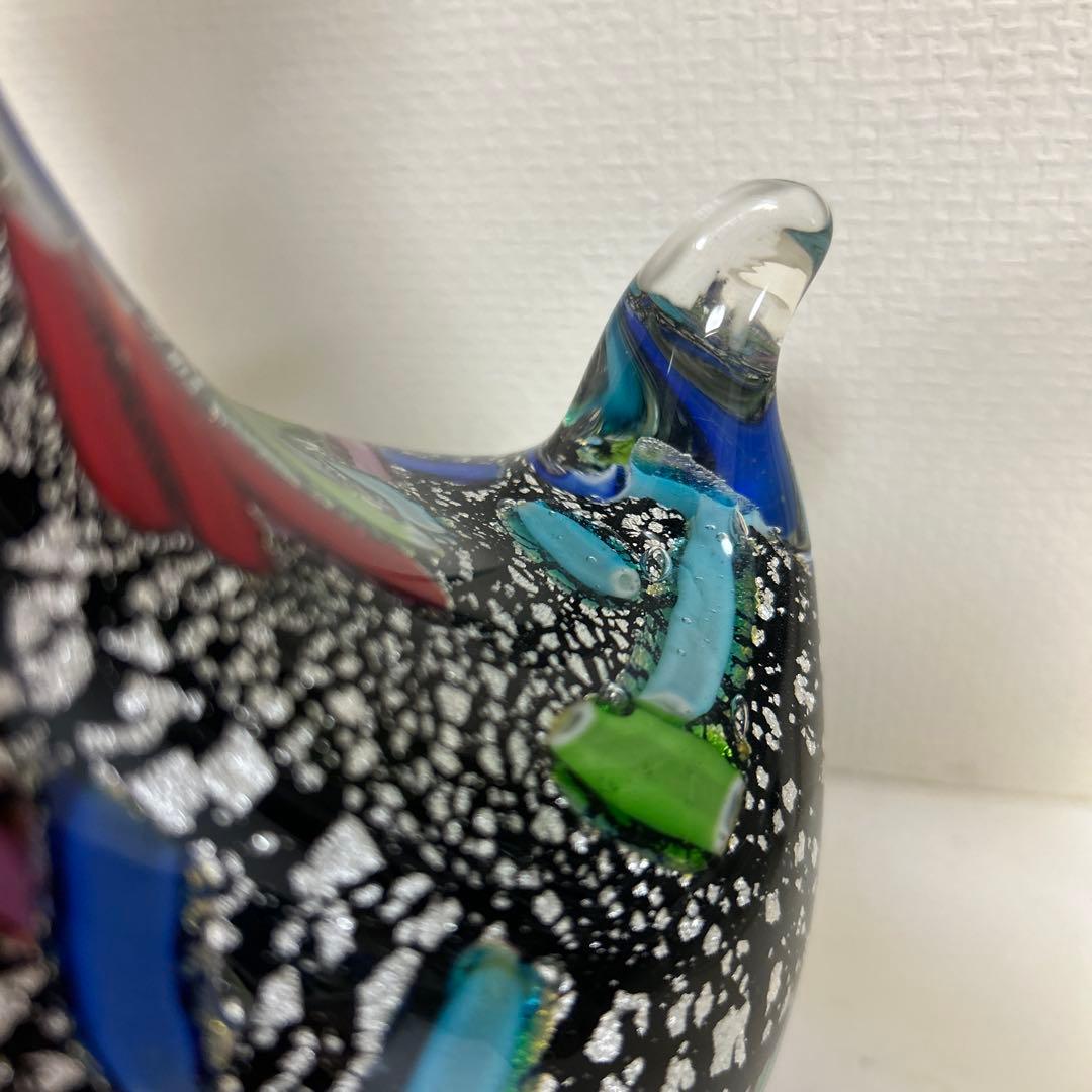 MURANO Formia ムラーノ ヴェネチアン 鶏 美術品 工芸 イタリア製