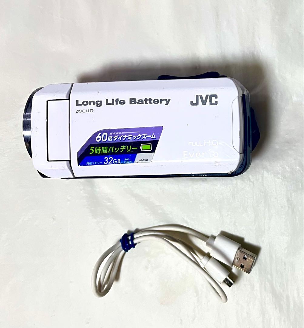 JVC AVCHD ビデオカメラ 60倍ズーム - メルカリ