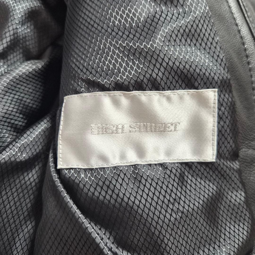 美品】ハイストリート 羊革 ダウンジャケット ブラック M - メルカリ