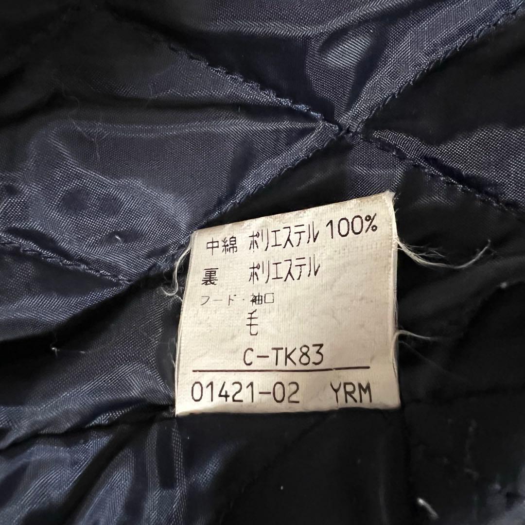 バーバリー フードコート ダブル チェック 金ボタン キルティング