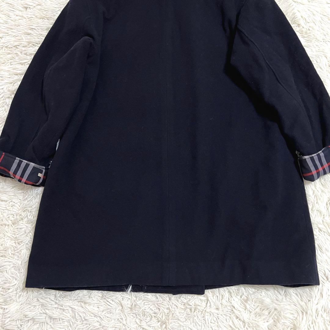 バーバリー フードコート ダブル チェック 金ボタン キルティング