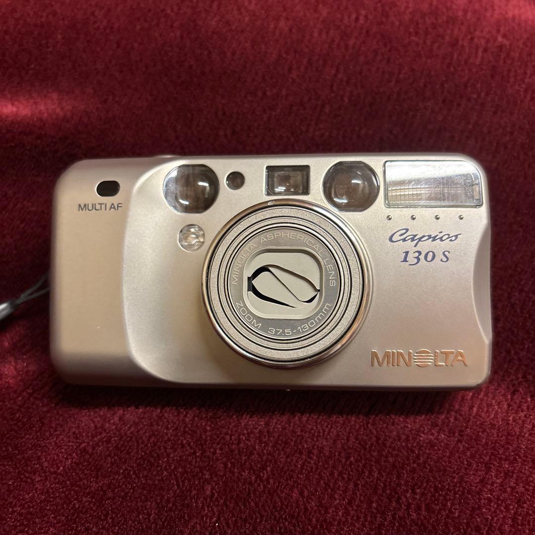 MINOLTA Capios 130s シルバー　フィルムカメラ 動作良好】MINOLTA フィルムカメラ Capios 130S - メルカリ