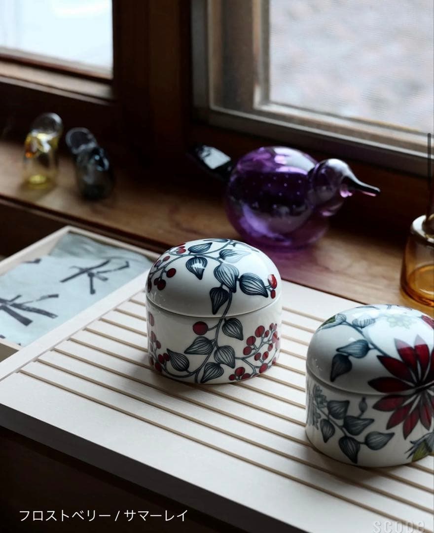 新品 アラビア ルノ フロストベリー ジャー蓋付き キャニスター - メルカリ