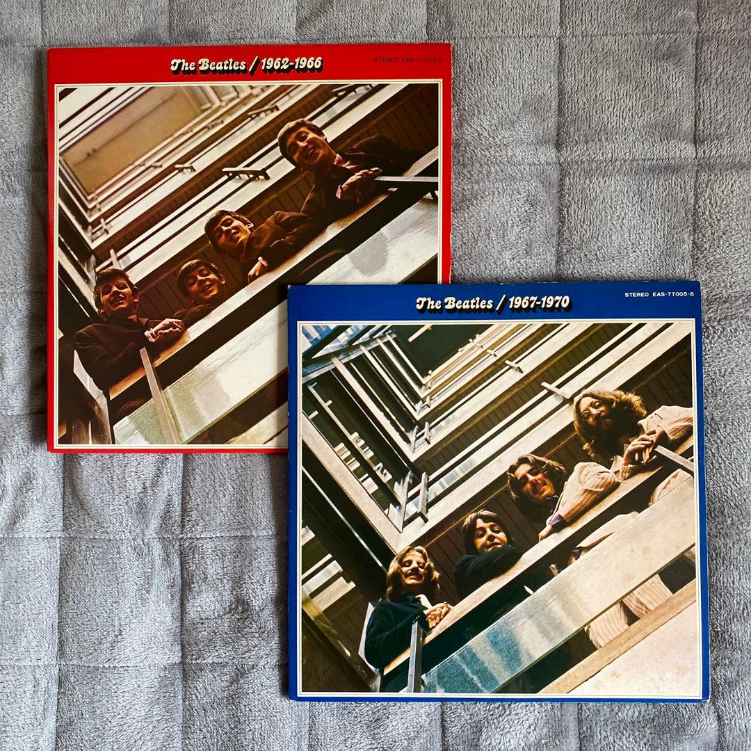 ビートルズ/青盤 赤盤 2タイトル、4枚セット！ オリジナル盤 入手困難