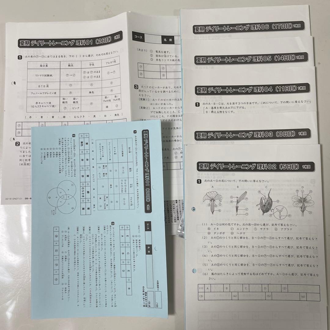 SAPIXサピックス 2022年度受験終了6年生全年理科テキスト漏れなし148冊