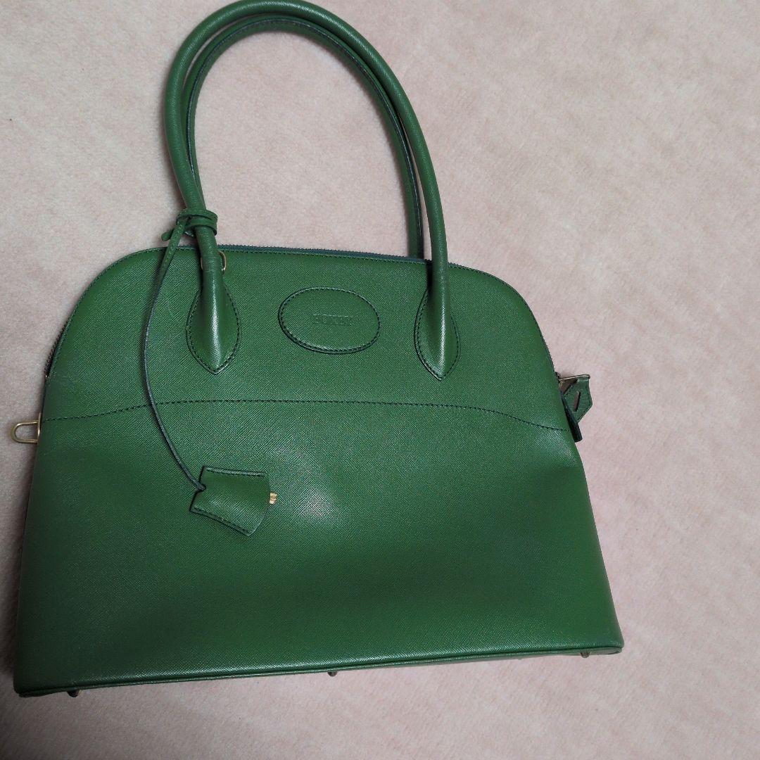 MADE IN ITALY FOXEY ハンドバッグ グリーン マカロン - メルカリ