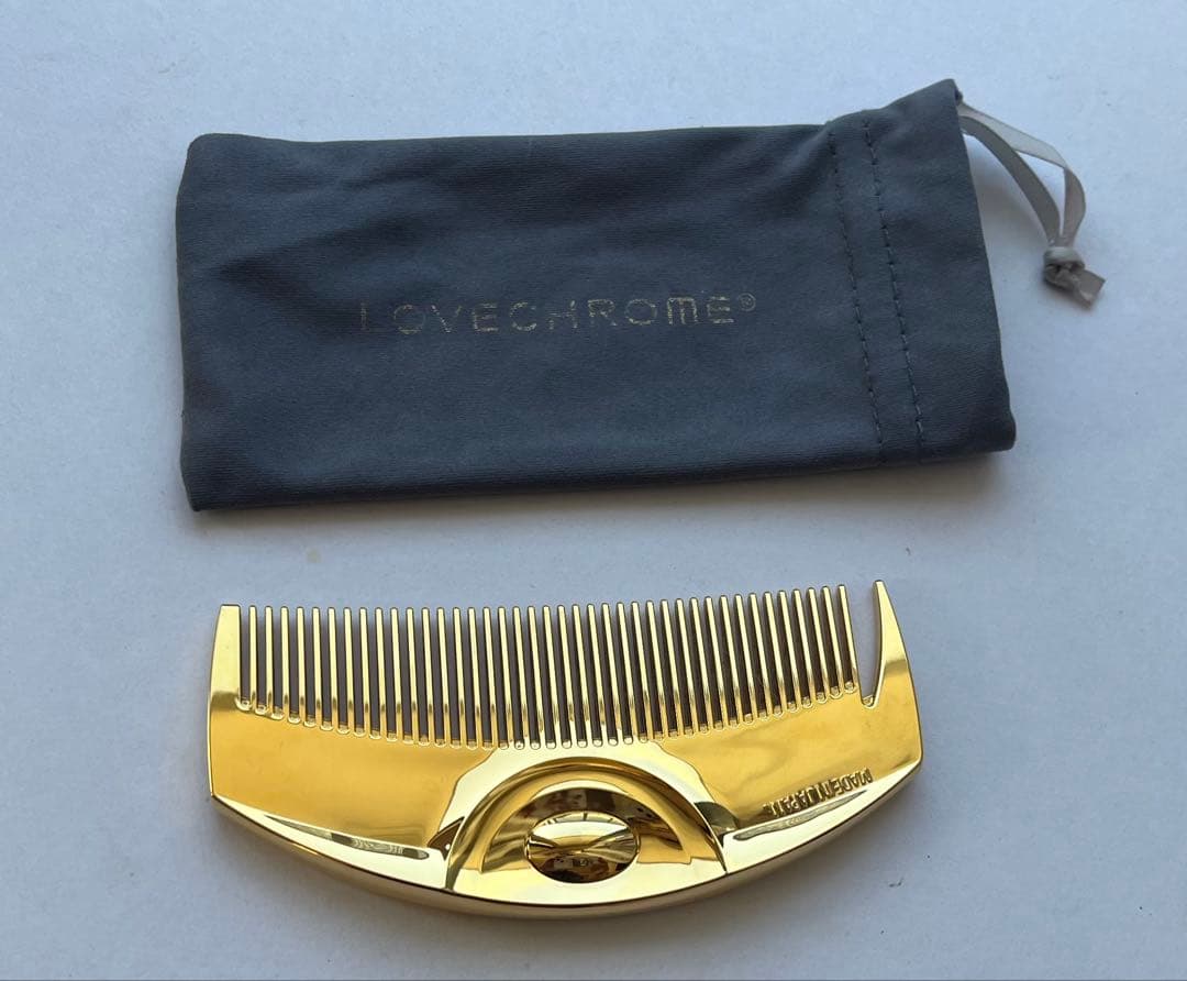 ラブクロムK24GPツキGOLD ゴールド コーム ファイバーポーチ付き
