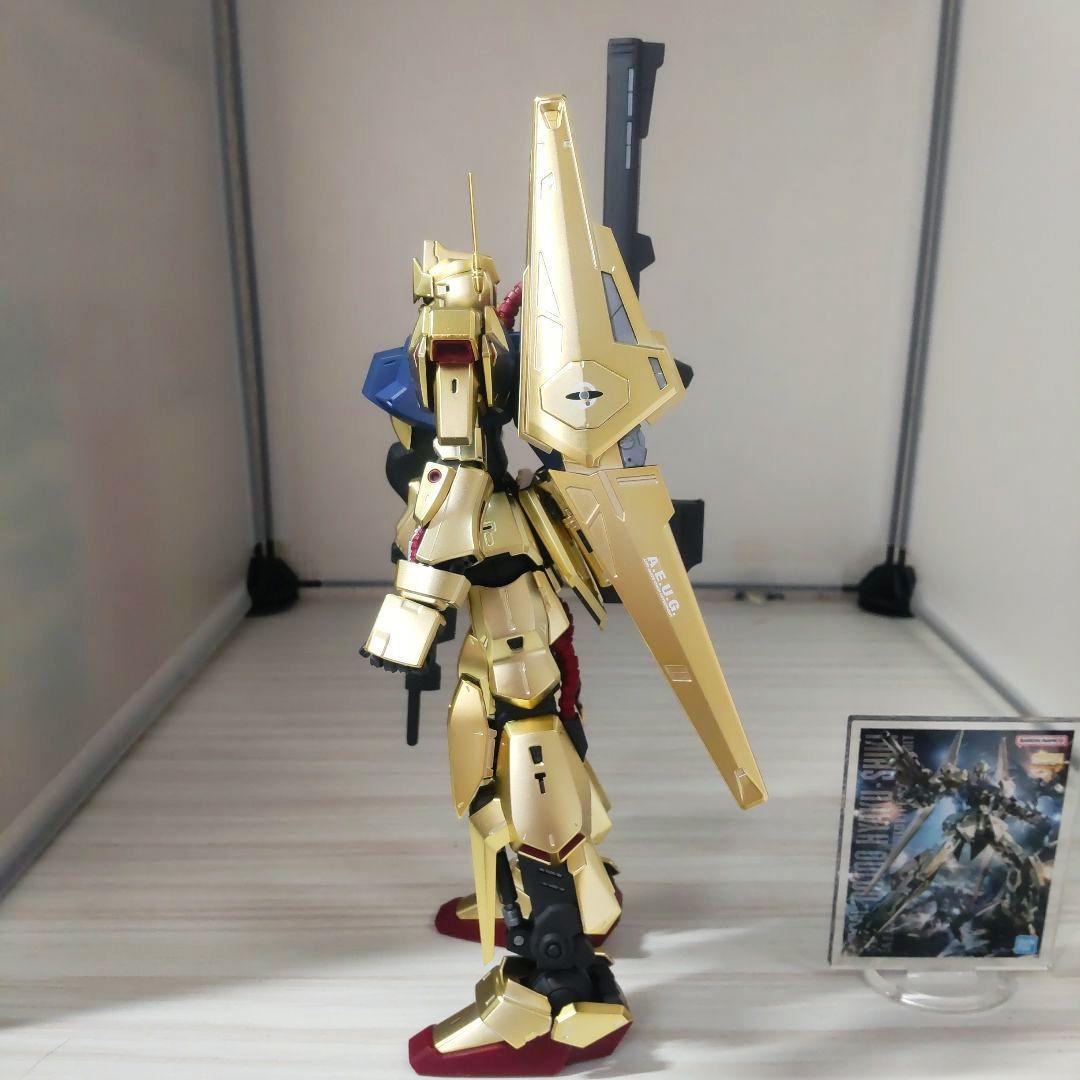 ガンプラMG1/100百式（ゴールドコーティング仕様）素組み完成品ケース