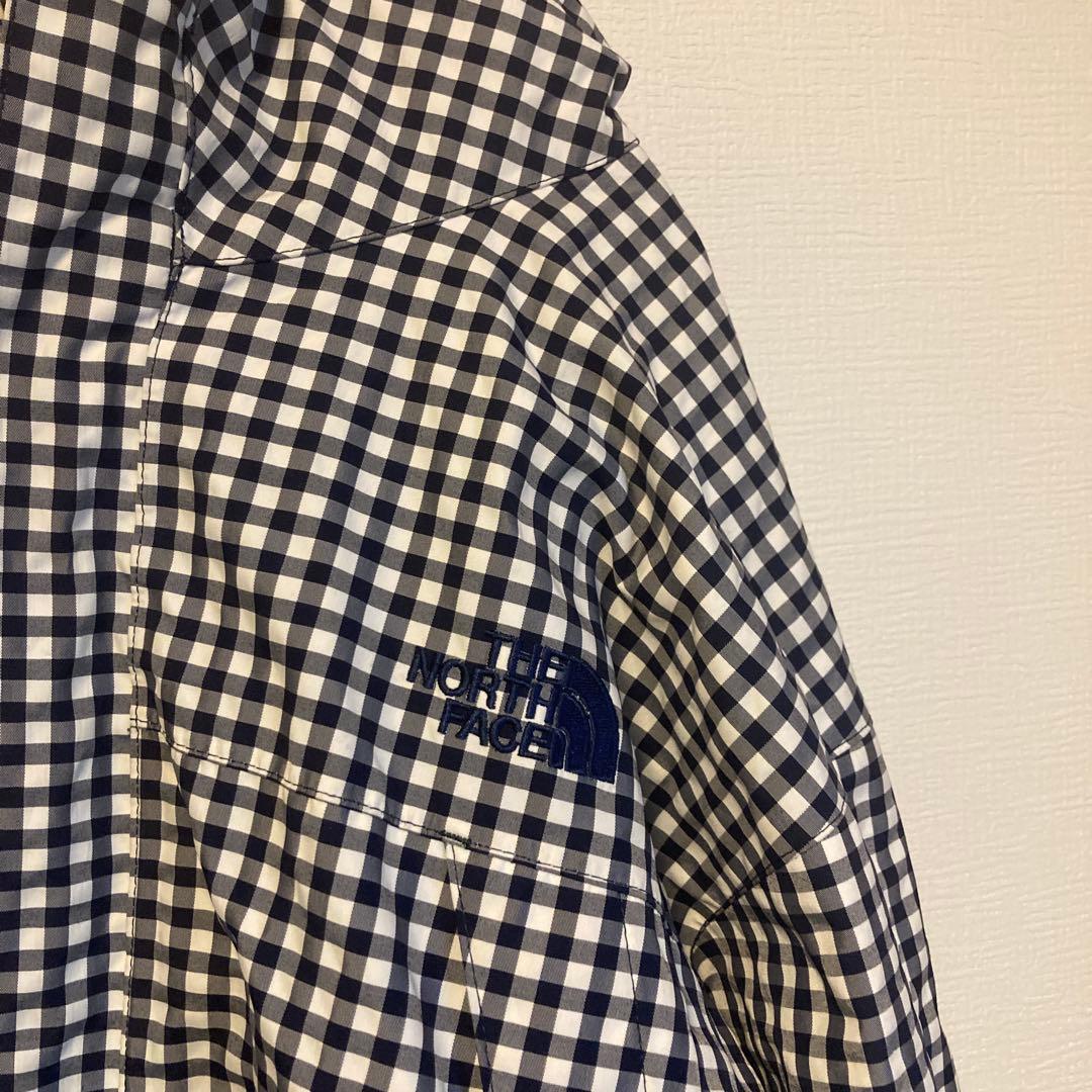 ノースフェイスnorthfaceチェック柄フードナイロンアウター10913XL
