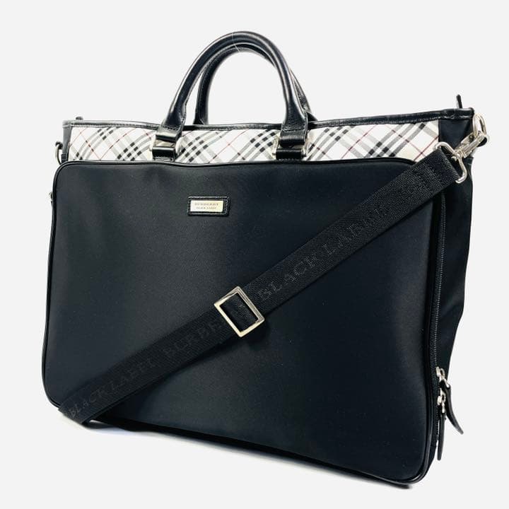 極美品】Burberry Black 公式 Label 2way ビジネスバッグ