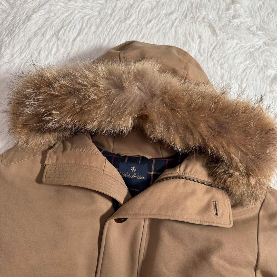 ブルックスブラザーズ ロロピアーナ ダウンコート コヨーテファー