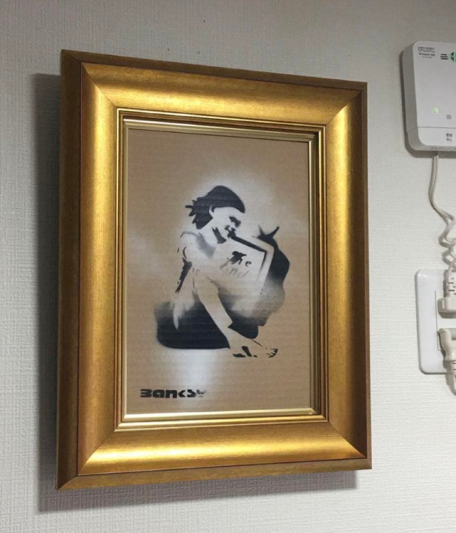 世界的に超希少/本物/バンクシー Banksy/ディズマランド販売/油彩画