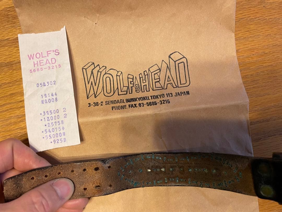 ウルフズヘッドリストバンド WOLFs HEAD キムタク愛用 - メルカリ