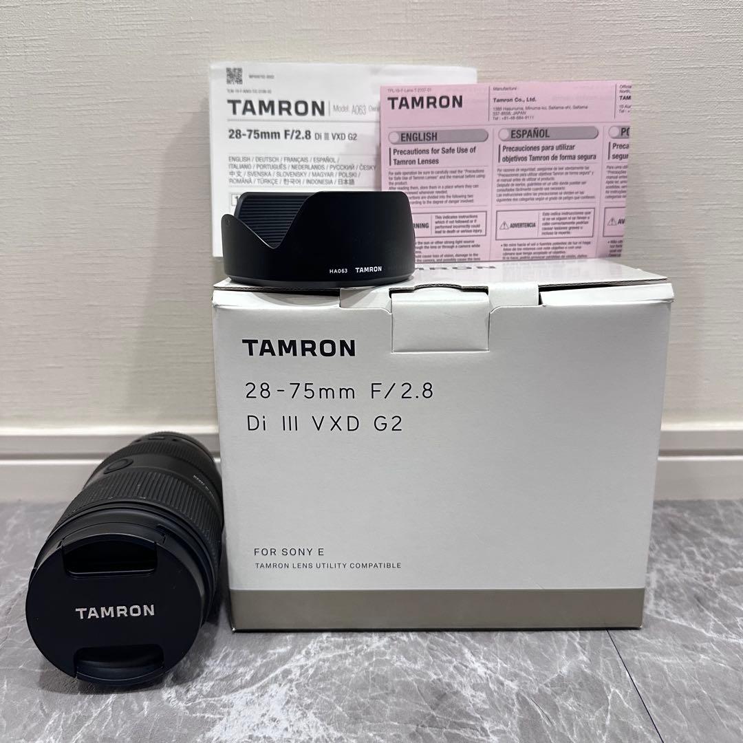 レンズ(ズーム) TAMRON 28-75mm F/2.8 Di III VXD G2 28-75mm F/2.8 Di III VXD G2 Lens for Nikon Z & Sony E-Mounts