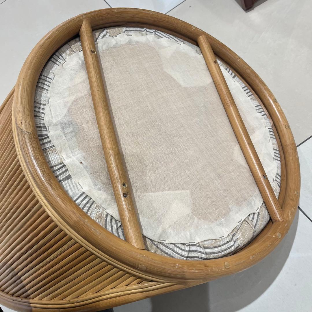 昭和レトロ コスガ家具 ラタン座椅子 ラタンチェア 2脚セット kosuga