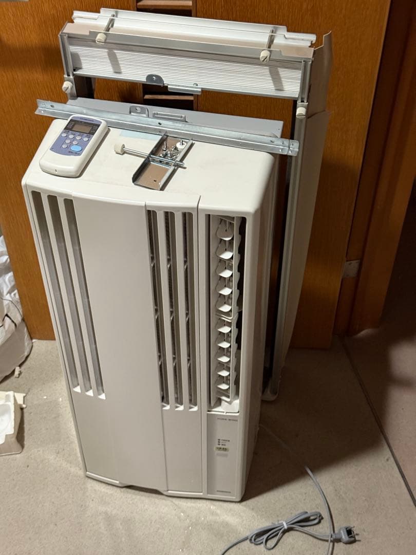 2022年式窓エアコンRelala CW-1622R 枠付き Amazon | コロナ(Corona) 【工事不要】 ウインドエアコン Relala 窓用