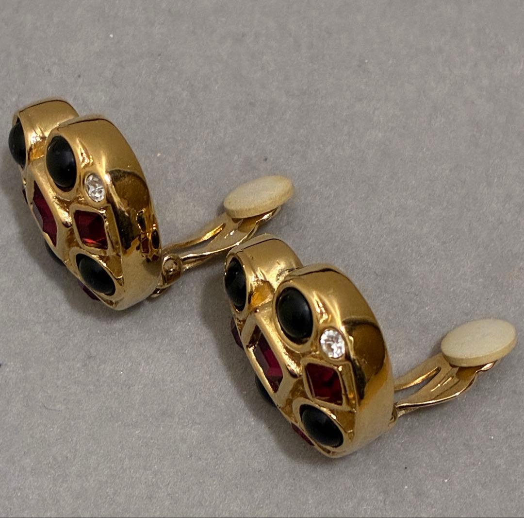 GIVENCHYジバンシー ヴィンテージ ハートブローチ＆イアリングセット