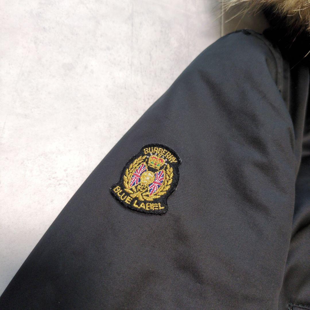 BURBERRY BLUE LABEL✨️ノバチェック裏地 モッズコート 黒 - メルカリ