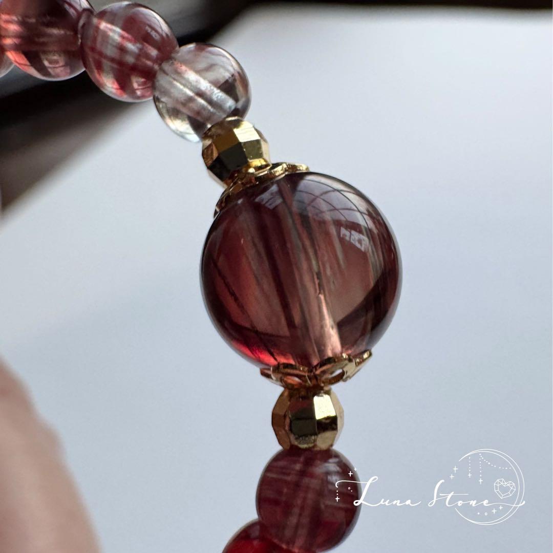 ハイクオリティ アンデシン】光で変わる幻想的な彩り 天然石 ブレスレット