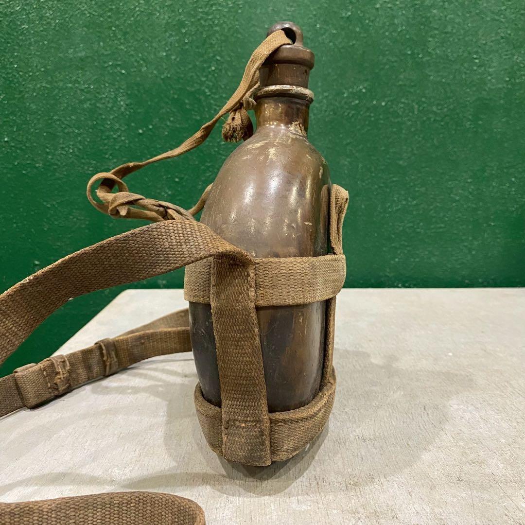 旧日本軍 水筒 出征 当時物 昭和レトロ アンティーク 戦時中 昭和18年