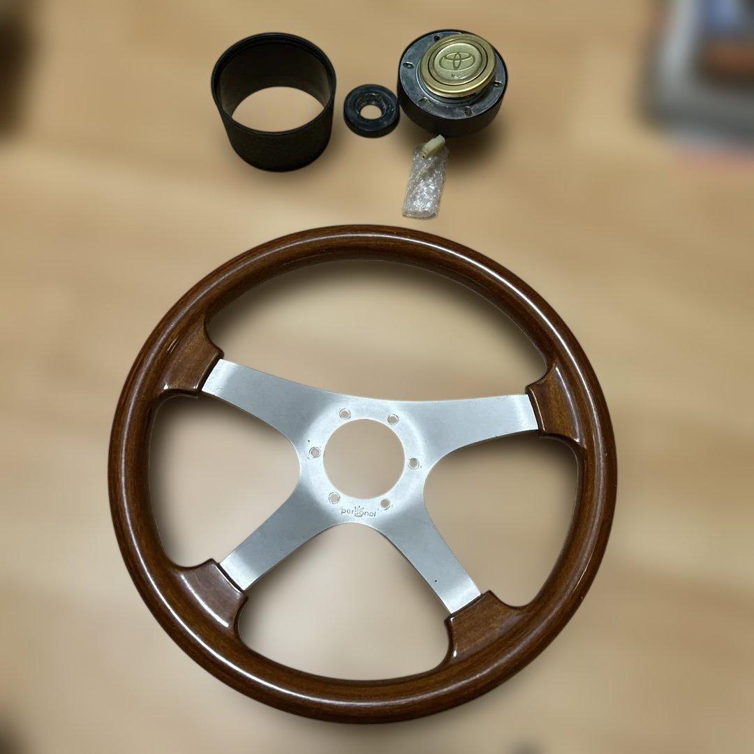 PERSONAL ウッドステアリング 4本スポーク　TOYOTAエンブレム 2026年最新】パーソナル ウッド ステアの人気アイテム - メルカリ