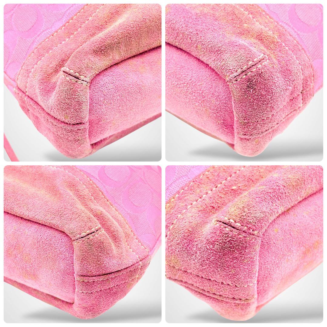 希少✨Vintage Coach Shoulder Bag Pink Y2K - メルカリ