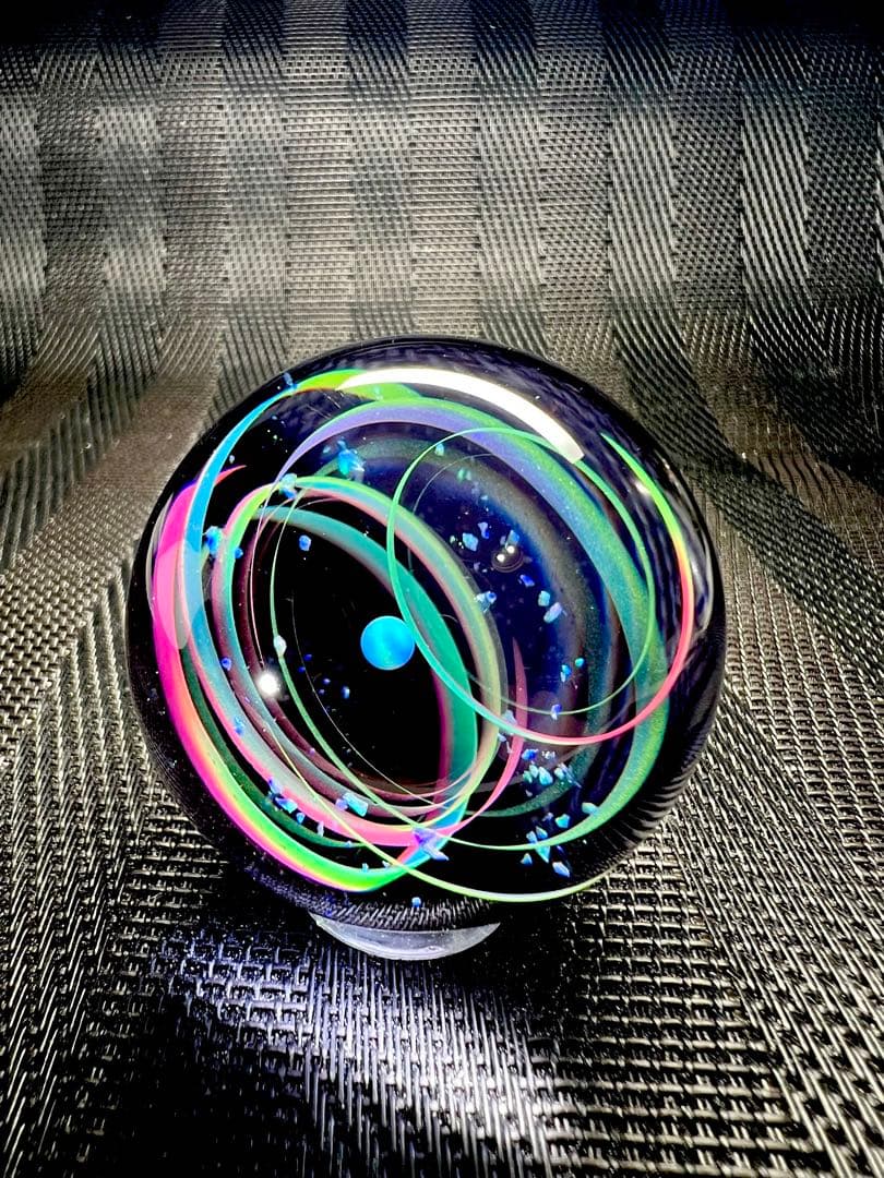 No.1318 宇宙玉レジン特大50mm【NEON GALAXY】