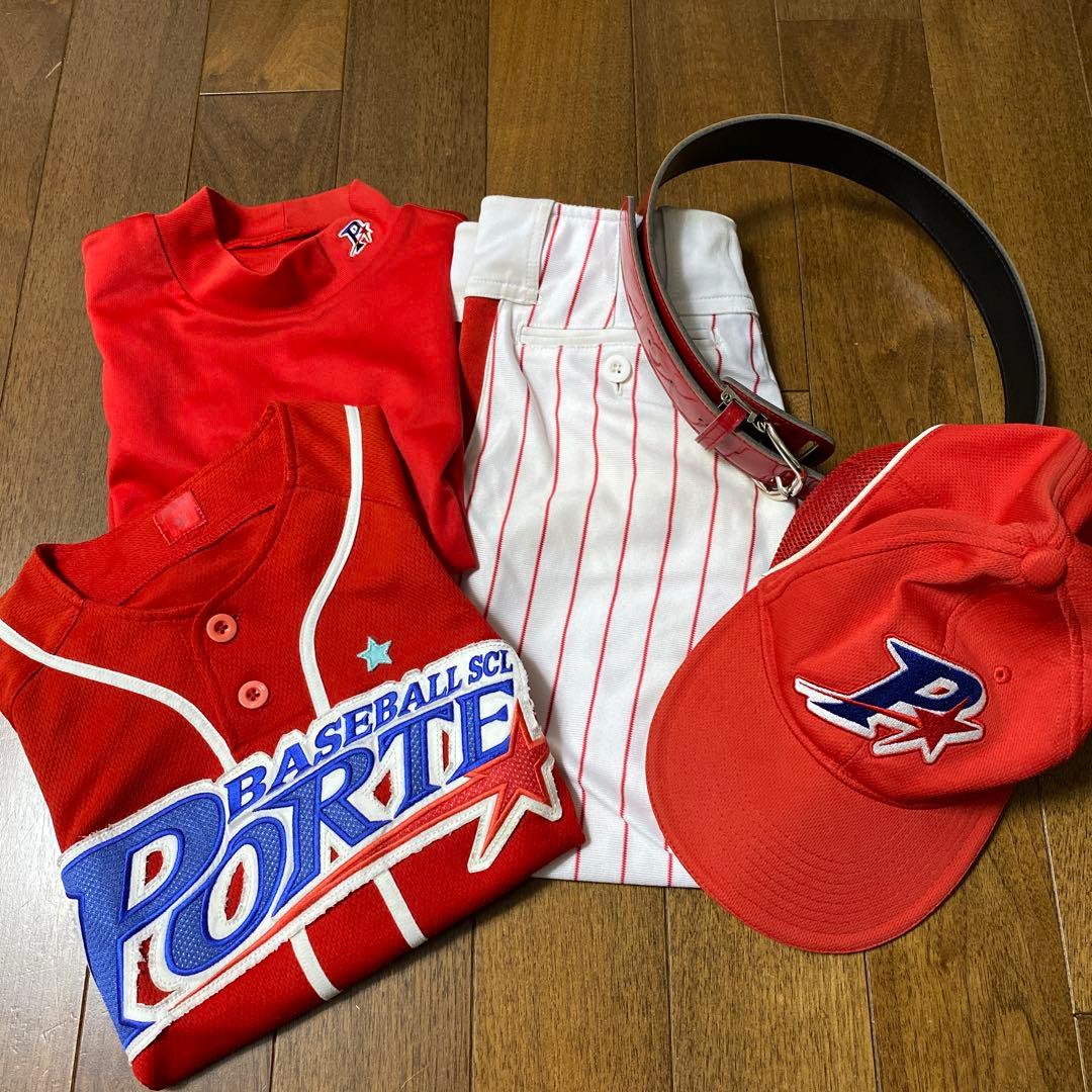 ポルテ　ユニホーム5点セット　145㎝ Yahoo!オークション -「ポルテ野球ユニフォーム」(ウエア) (野球)の