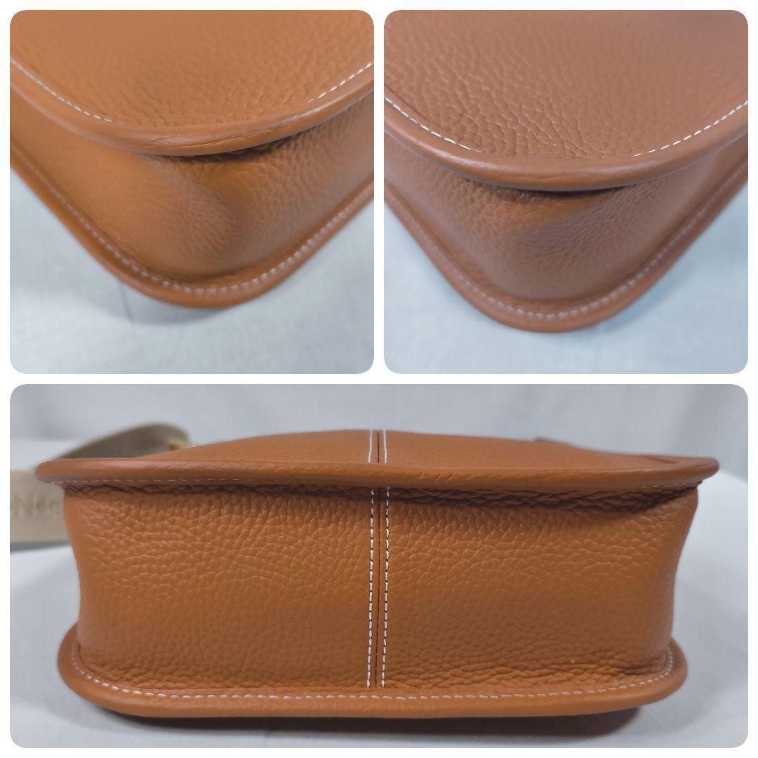 美品✨️ メゾンドサブレ ムーンショルダーバッグ ペカンブラウン