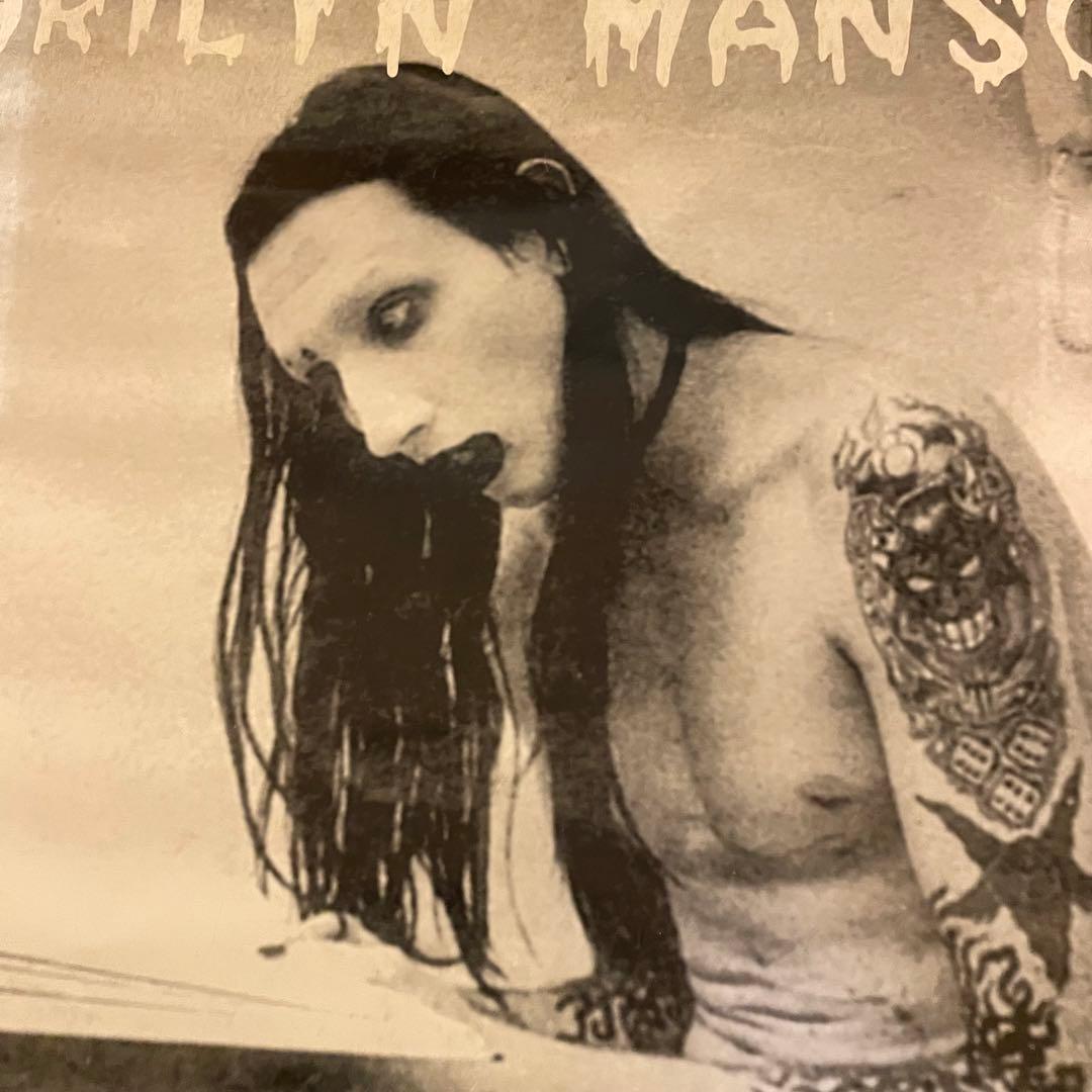 90s デッドストックmarilyn manson 大判ポスター - メルカリ