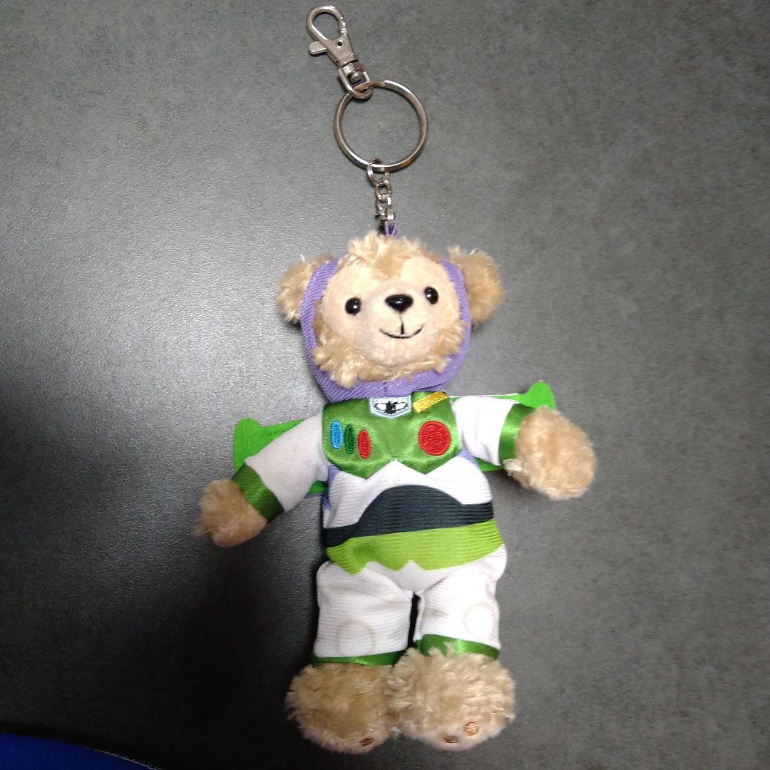 ダッフィー バズ・ライトイヤー 香港ディズニーランド ぬいぐるみキー