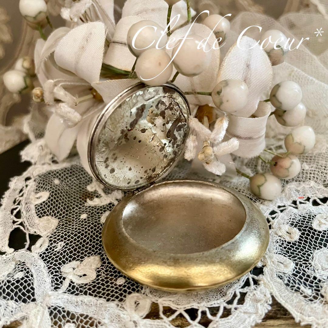 1025A フランス アンティーク パウダーケース ピルケース 鈴蘭