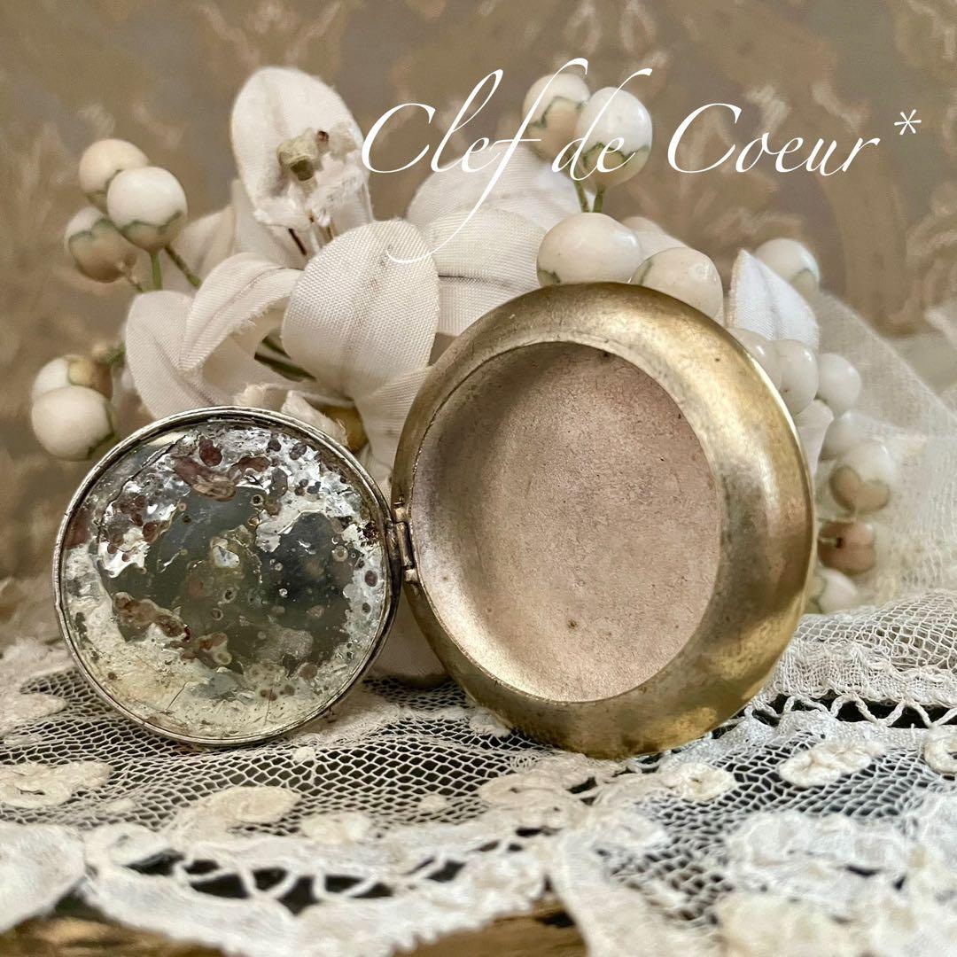 1025A フランス アンティーク パウダーケース ピルケース 鈴蘭